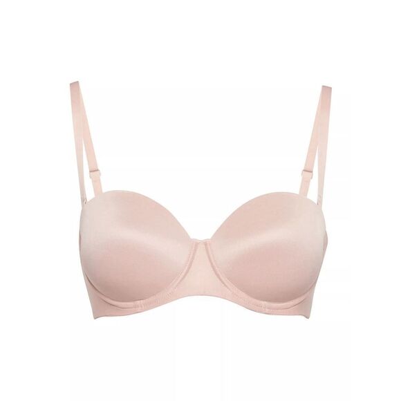 Wolford Sheer Touch Bandeau Bra 34D Rosepowder